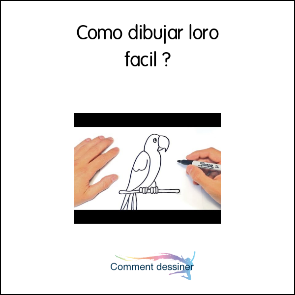 Como dibujar loro facil